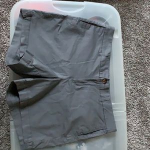 Charcoal gray chino shorts from old navy.